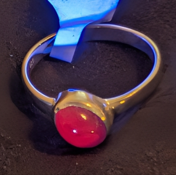 🆕 Genuine Ruby Ring Solid Sterling Silver Ring Size 9 - Picture 6 of 7